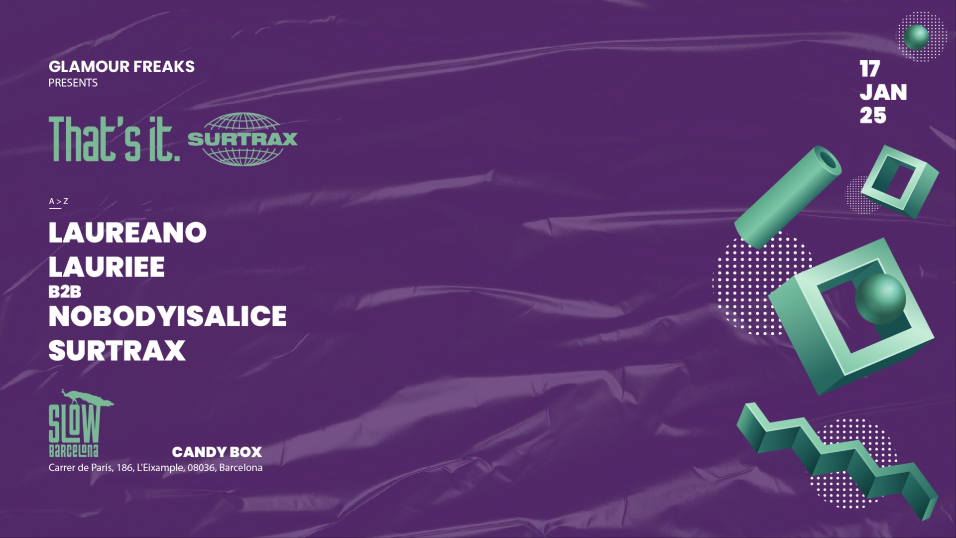 Glamour Freaks pres. That's It (Sala Candy Box) image