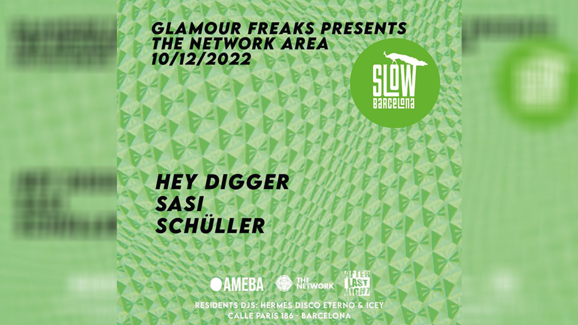 Glamour Freaks Presenta The Network Area: Hey Digger + Sasi + Schüller image