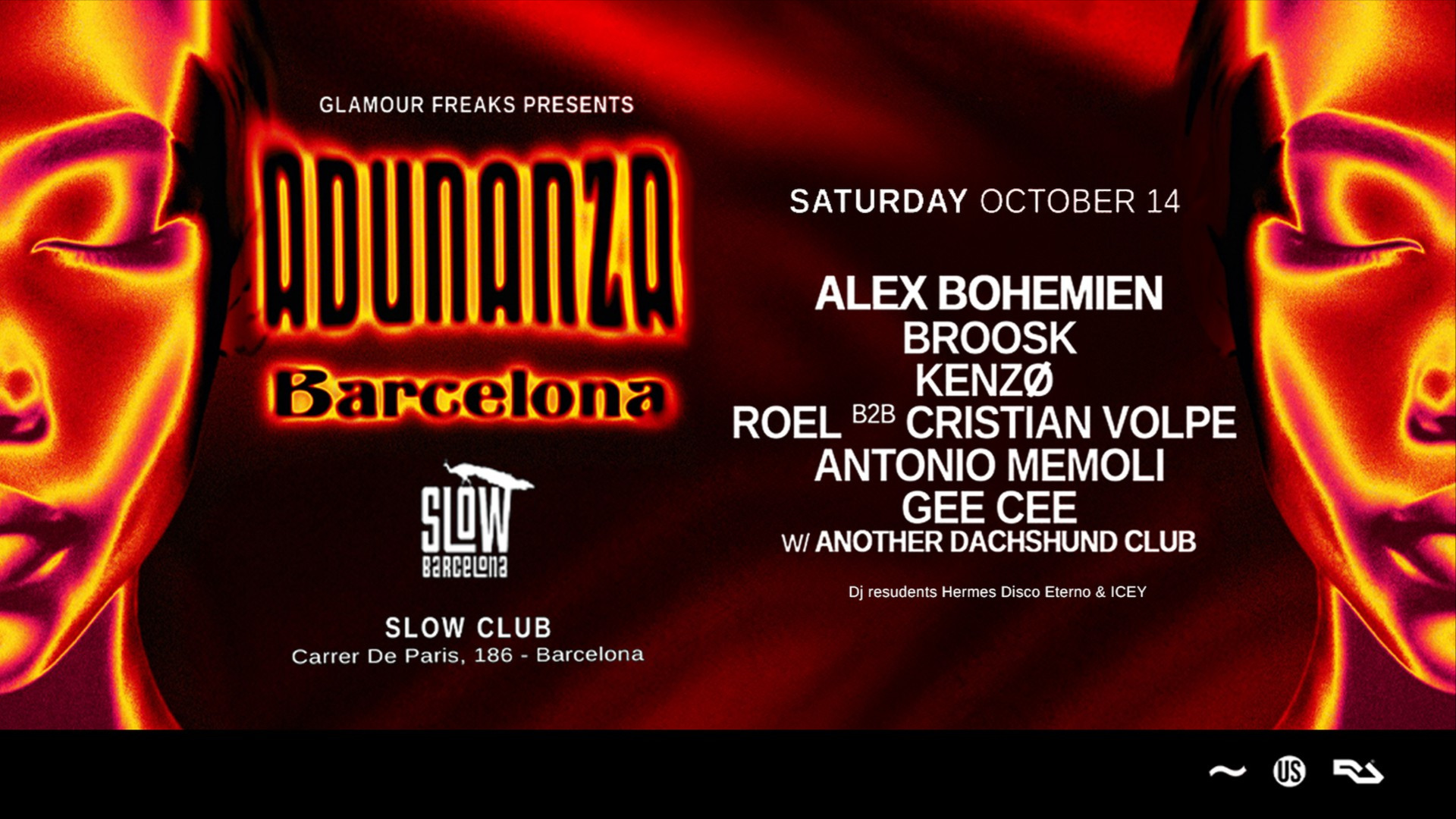 Glamour Freaks presents: Adunanza: Alex Bohemien + Broosk + Kenzø + Roel b2b Cristian Volpe image