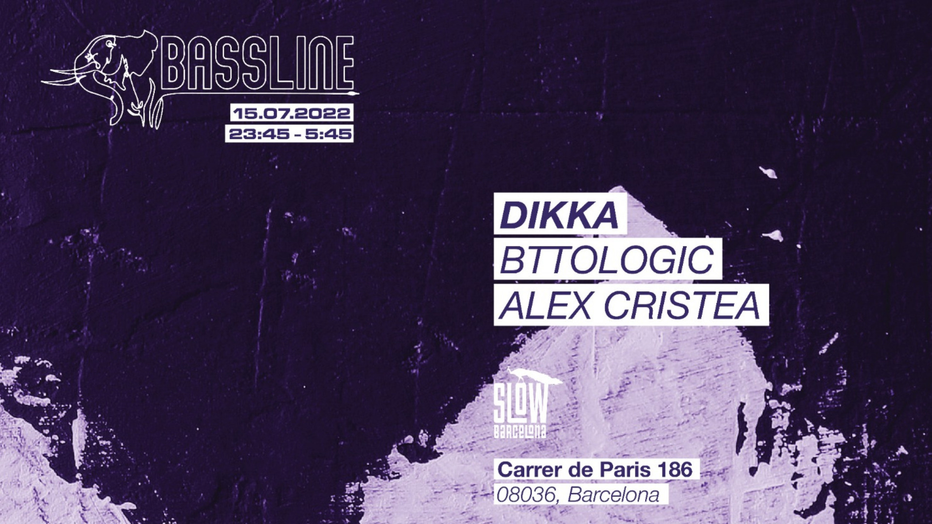 Glamour Freaks presents Bassline: Dikka + Bttologic + Alex Cristea image