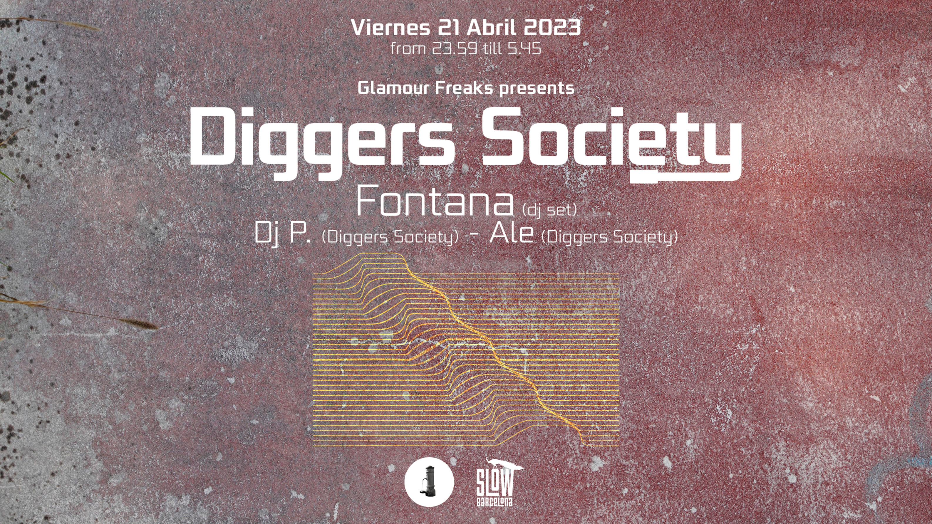 GLAMOUR FREAKS PRESENTS DIGGERS SOCIETY: FONTANA DJ SET + DJ. P + ALE image