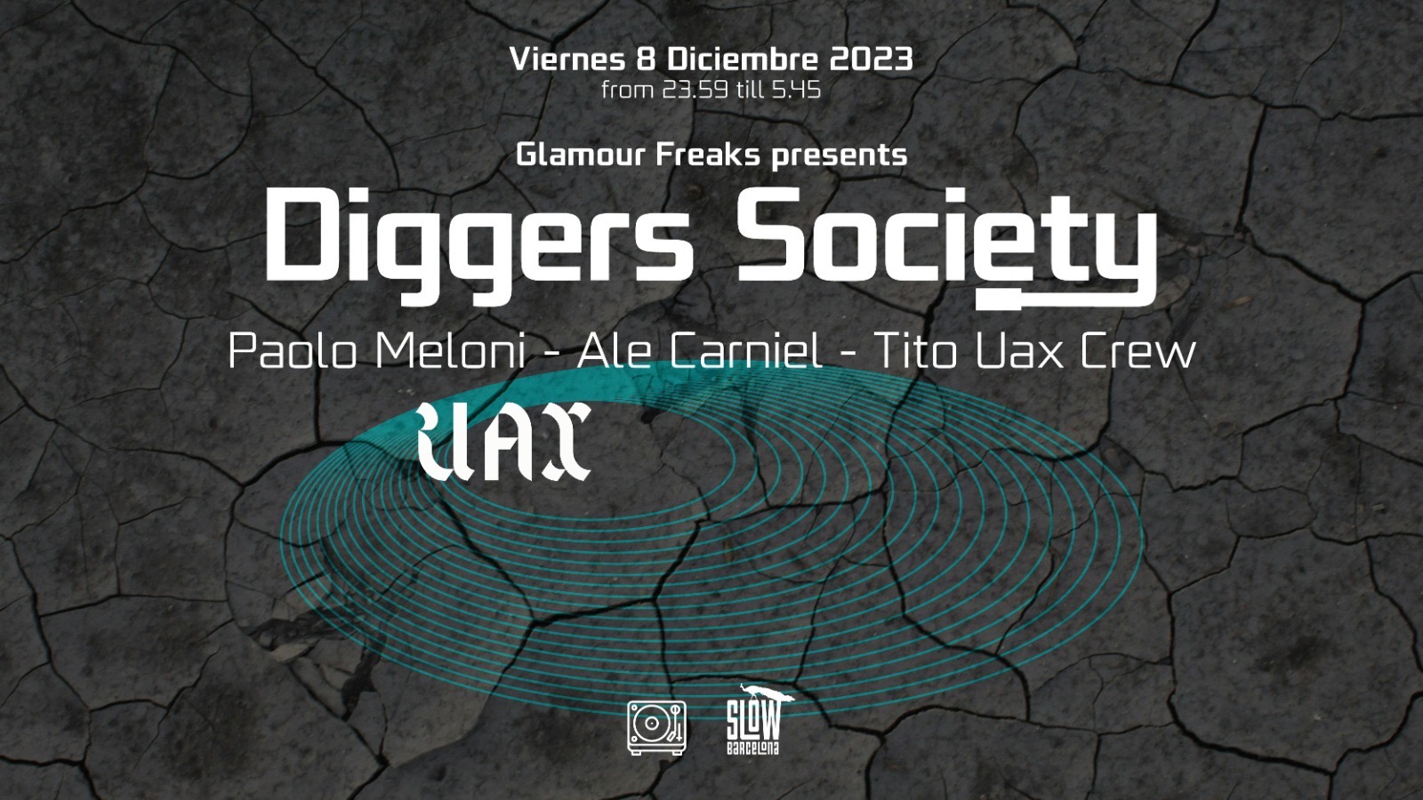 Glamour Freaks presents Diggers Society: Paolo Meloni + Ale Carniel + Tito Uax Crew image