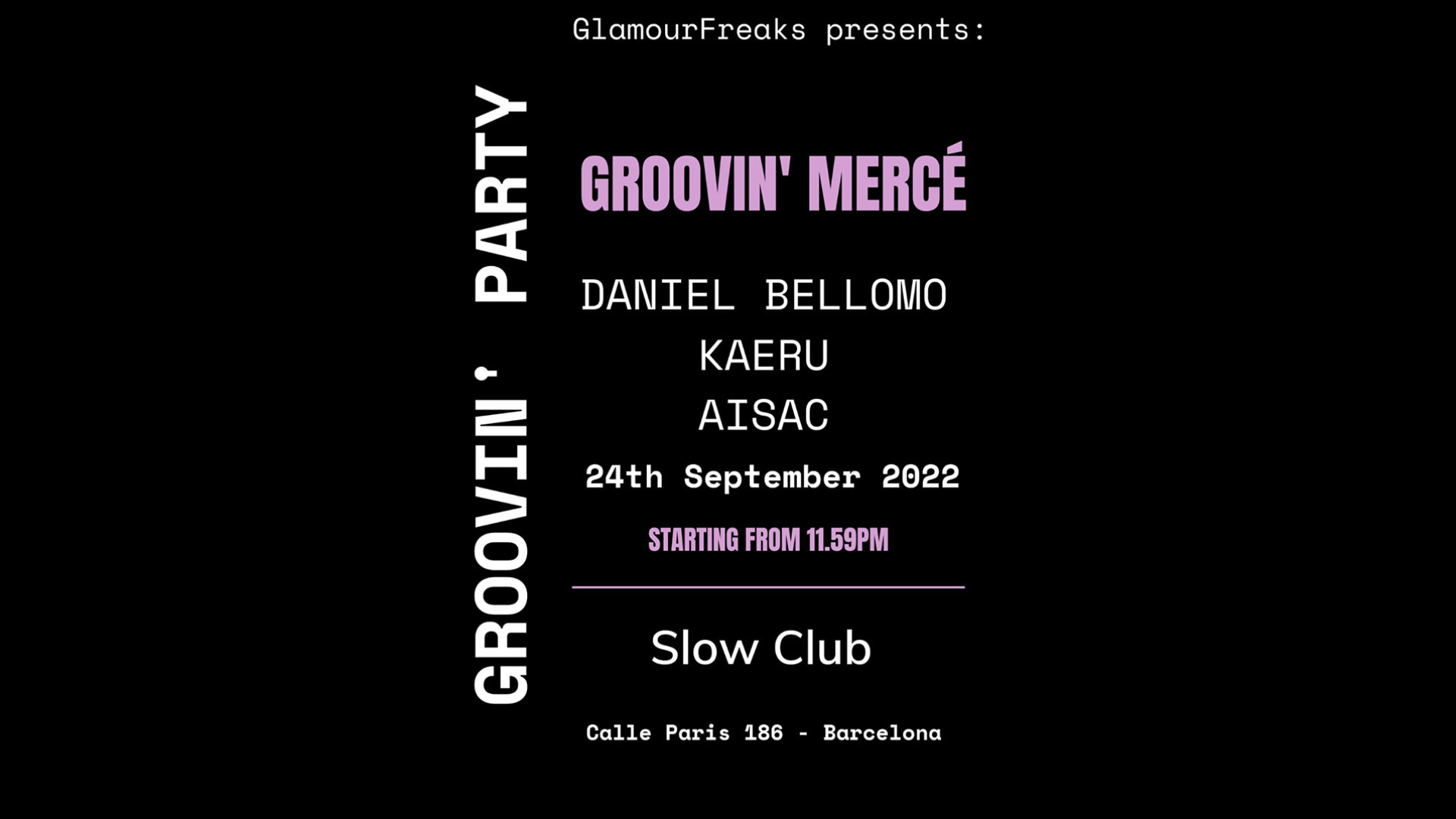 Glamour Freaks presents Groovin Party: Daniel Bellomo + Kaeru + Aisac image