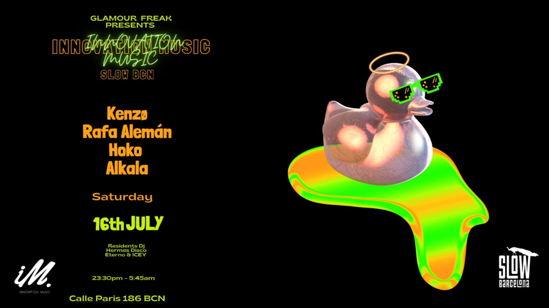 Glamour Freaks presents Innovation Music: Kenzø + Rafa Alemán +  Hoko + Alkala image