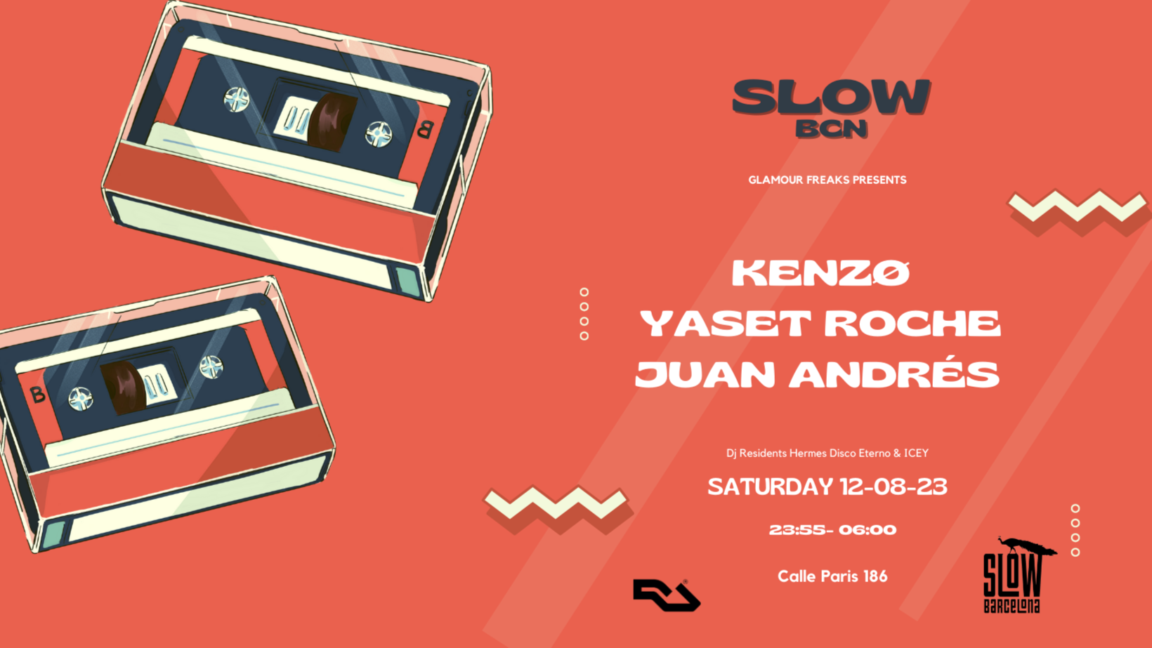 Glamour Freaks presents: Kenzø + Yaset Roche+ Juan Andrés image