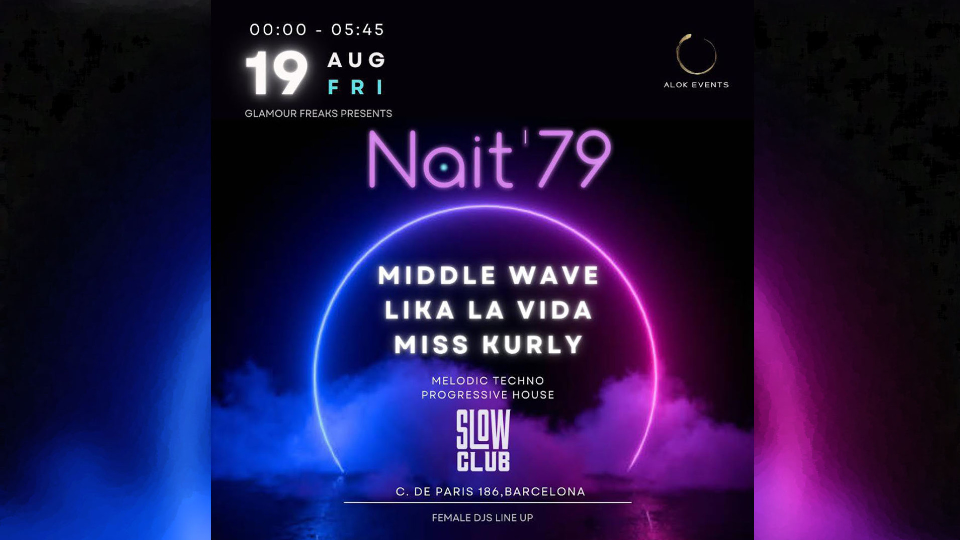 Glamour Freaks presents Nait '79: Middle Wave + Lika La Vida + Miss Kurly image