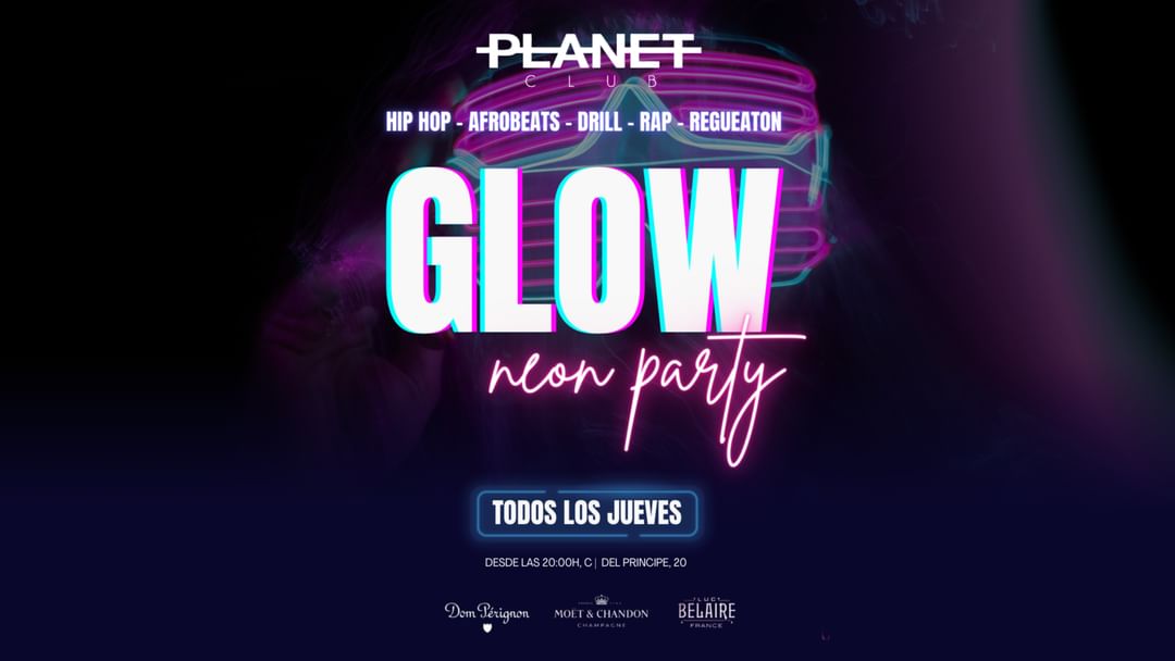 Glow-Eventplakat