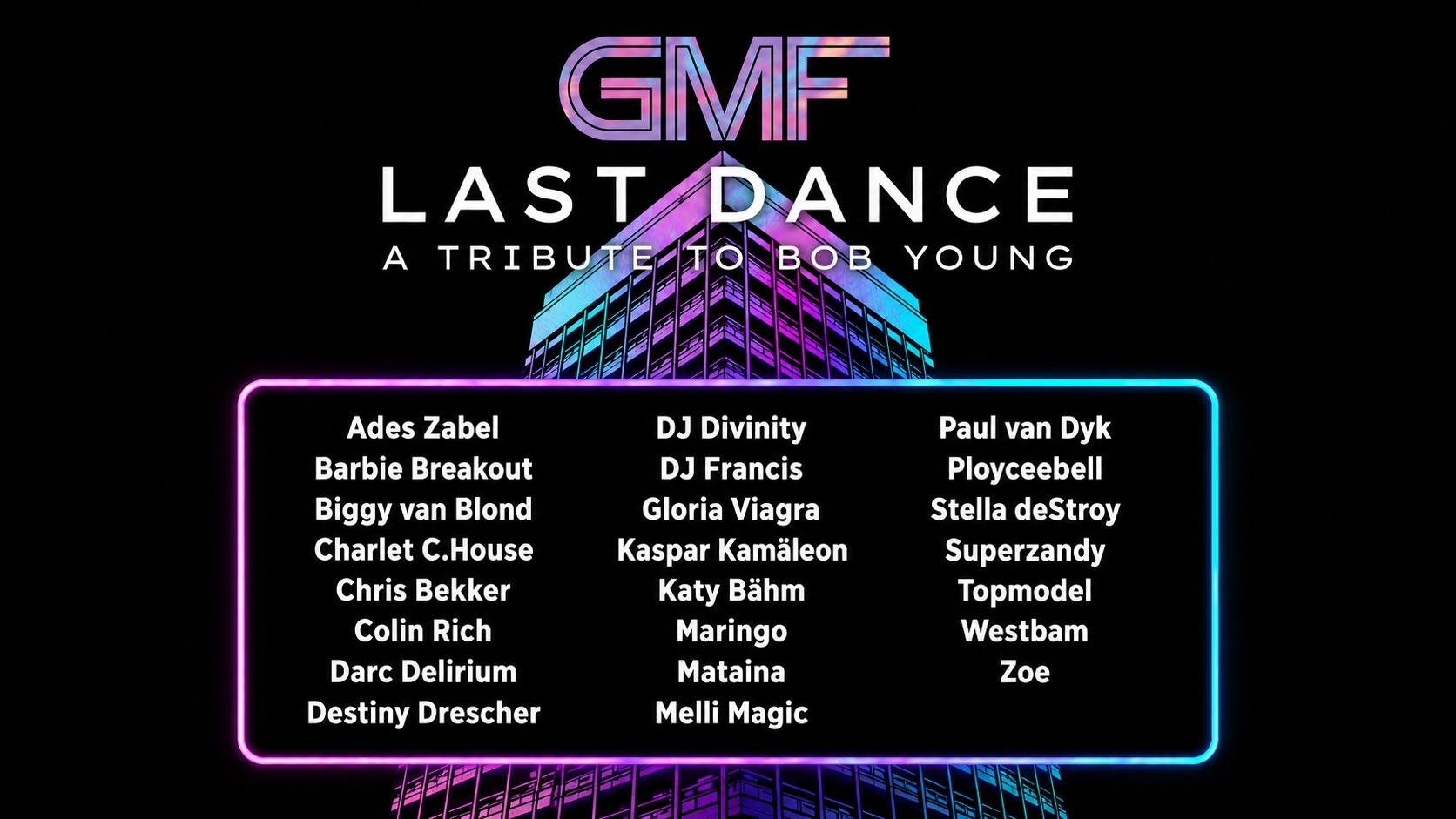 GMF – LAST DANCE (A TRIBUTE TO BOB YOUNG)