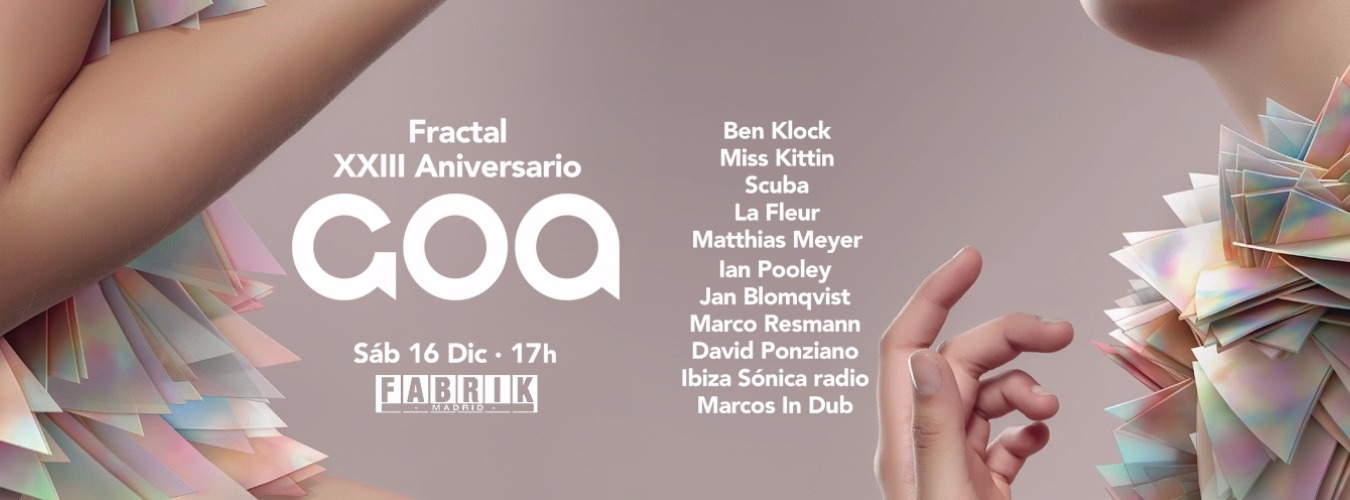 Goa Aniversario | Ben Klock, Miss Kittin, Scuba & Matthias Meyer