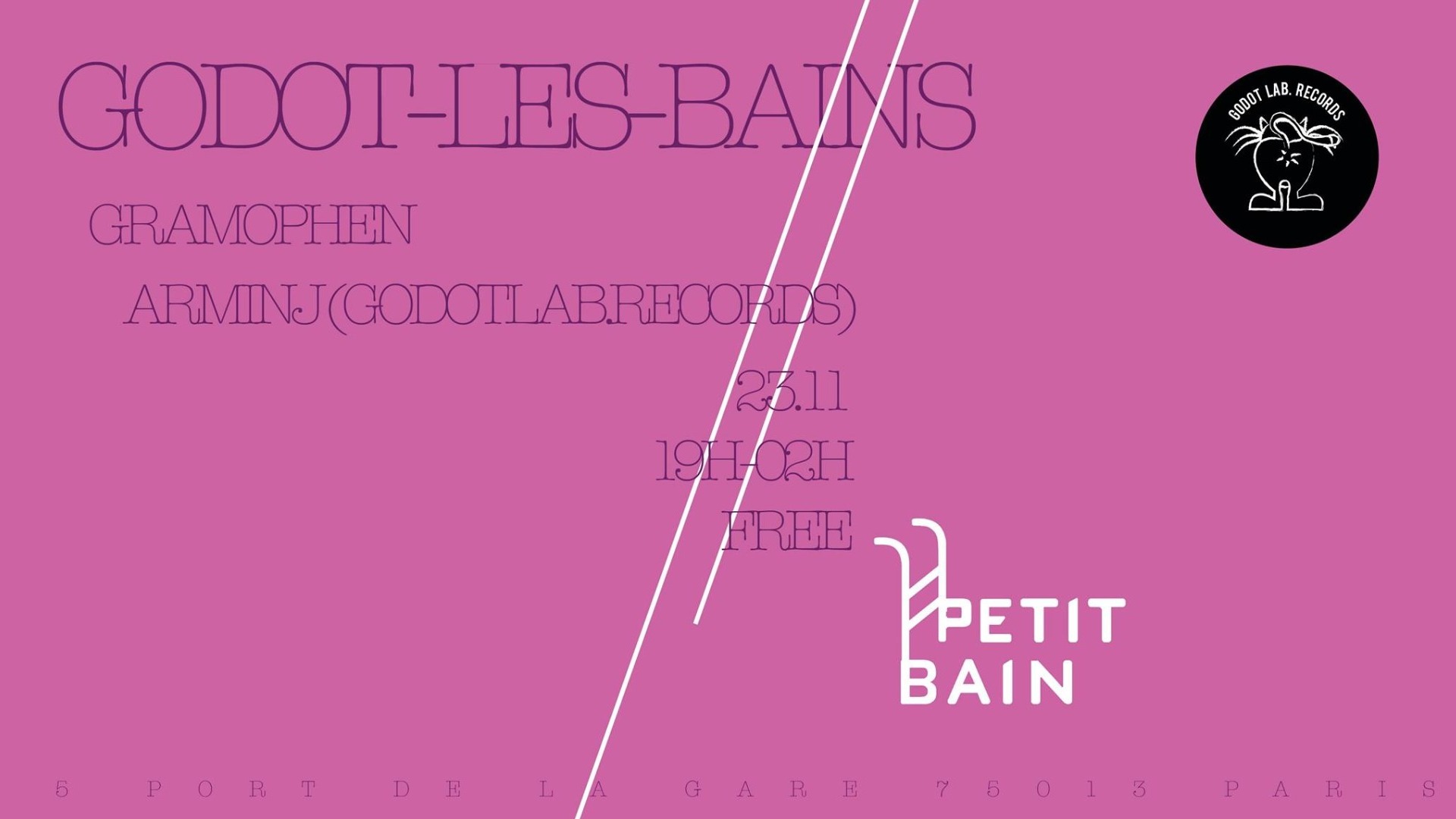 Godot-Les-Bains I Gramophen X Arminj I La Cantine image