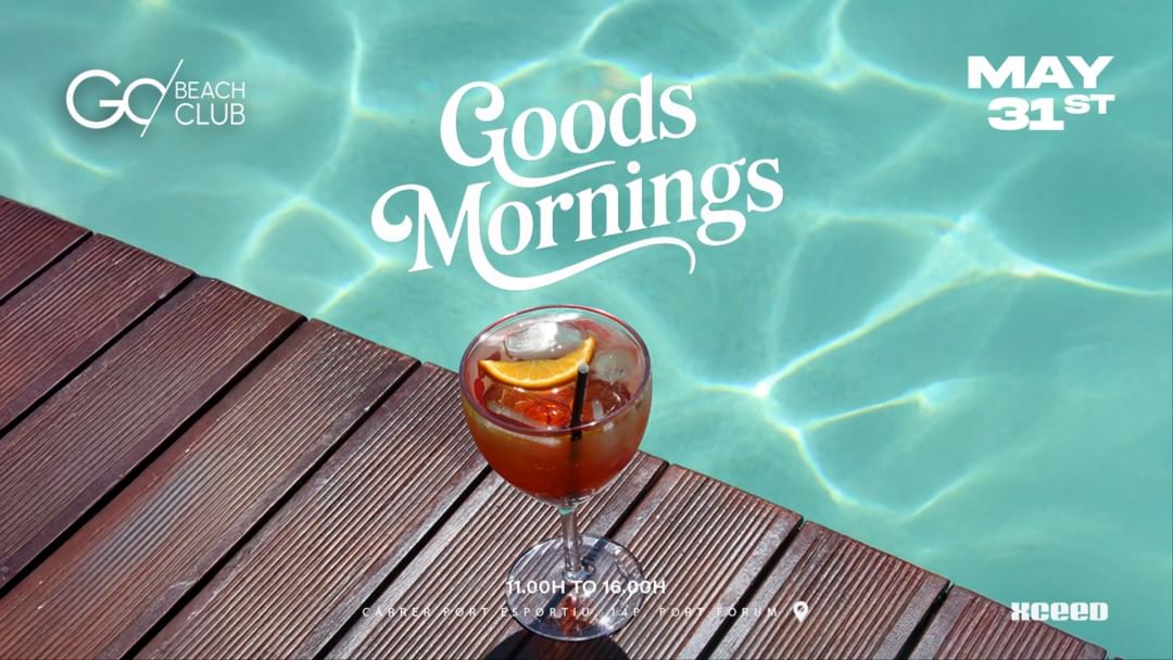 Cartell de l'esdeveniment Good Mornings | from 11:00am to 16:00pm 