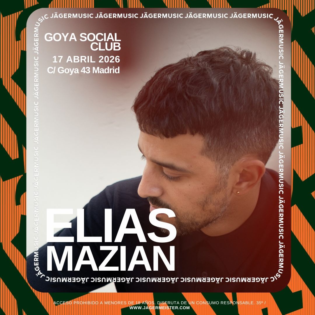 Offizielles Cover des Events GOYA presenta ELIAS MAZIAN