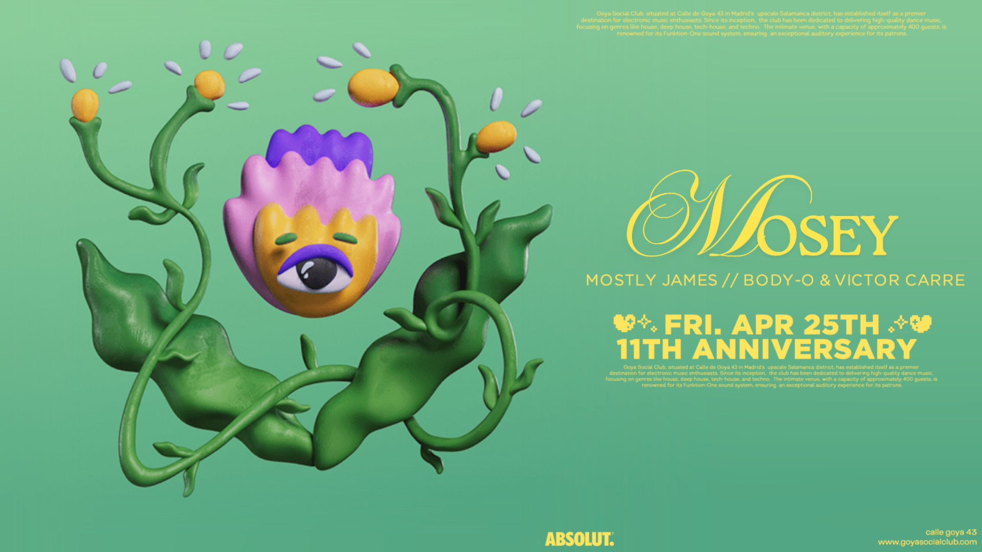 Goya Social Club 11th Anniversary with MOSEY image