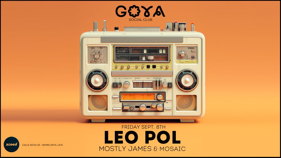 Capa do evento GOYA Social Club w/ Leo Pol