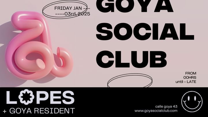 Cover for event: GOYA SOCIAL CLUB w/ Løpes