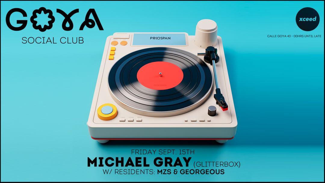 Copertina evento GOYA Social Club w/ Michael Gray