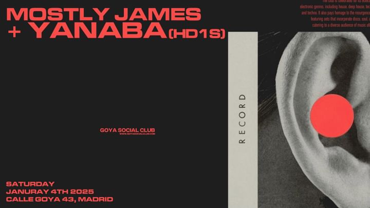 Cover for event: GOYA SOCIAL CLUB w/ YanaBa (HD1S)