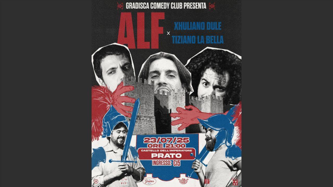 Gradisca Comedy Club - Stand-up al Castello - TIZIANO LA BELLA, XHULIANO DULE, ALF COMEDY image