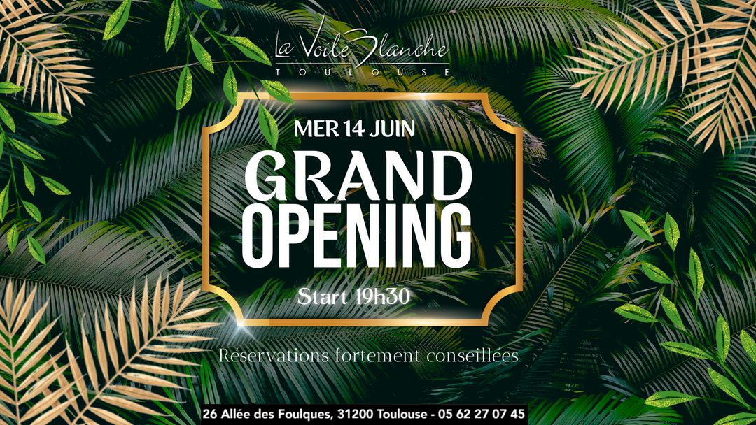GRAND OPENING event cover
