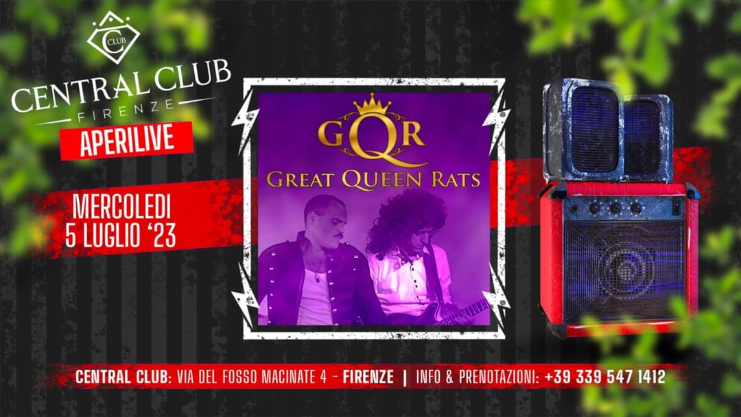 Cartell de l'esdeveniment GREAT QUEEN RATS - TRIBUTO A QUEEN E FREDDIE MERCURY