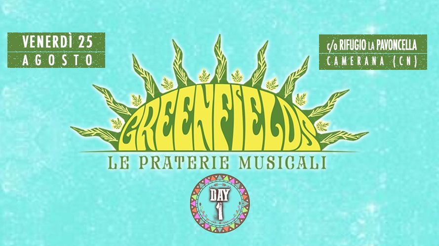 Copertina evento GREENFIELDS - Le Praterie Musicali - Day 1 - 25 Agosto