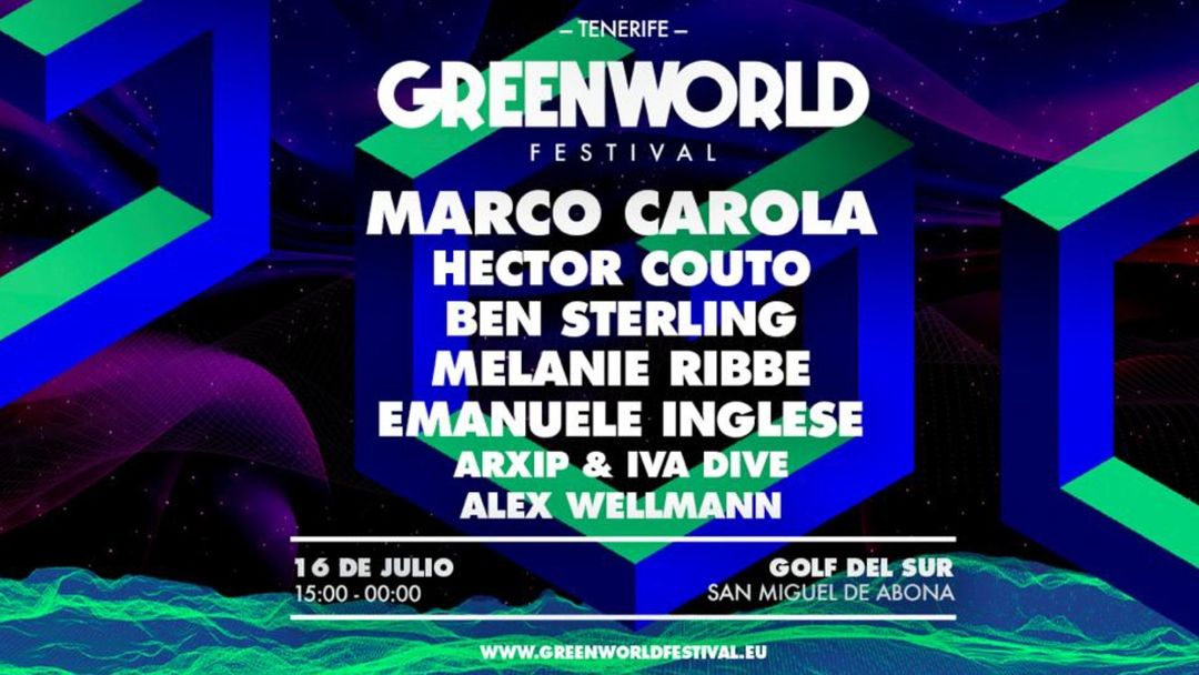 Cartel del evento GreenWorld Festival | Marco Carola
