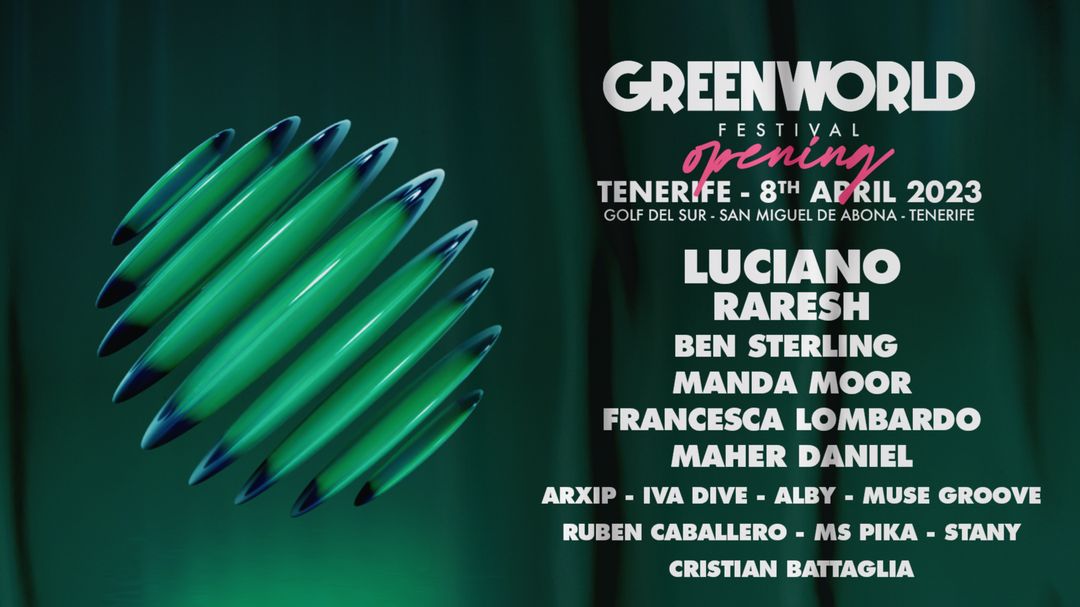 Cartell de l'esdeveniment GreenWorld Festival Opening 2023