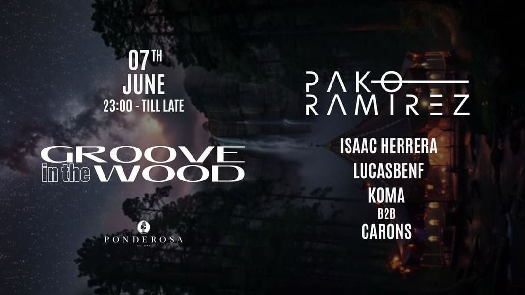 Copertina evento GROOVE IN THE WOOD - Pako Ramirez