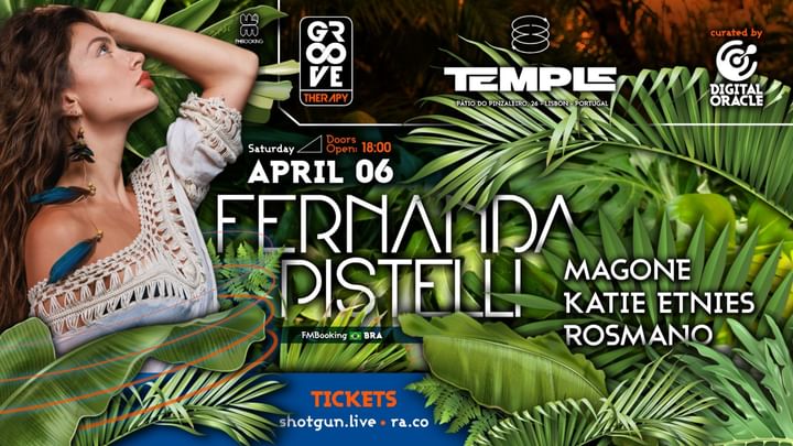 Cover for event: Groove therapy with Fernanda Pistelli @ Temple Lx