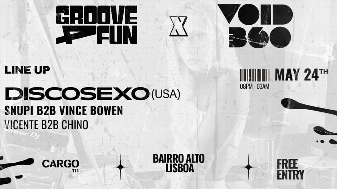 Couverture de l'événement groove4fun x void360 w/ Discosexo (USA)