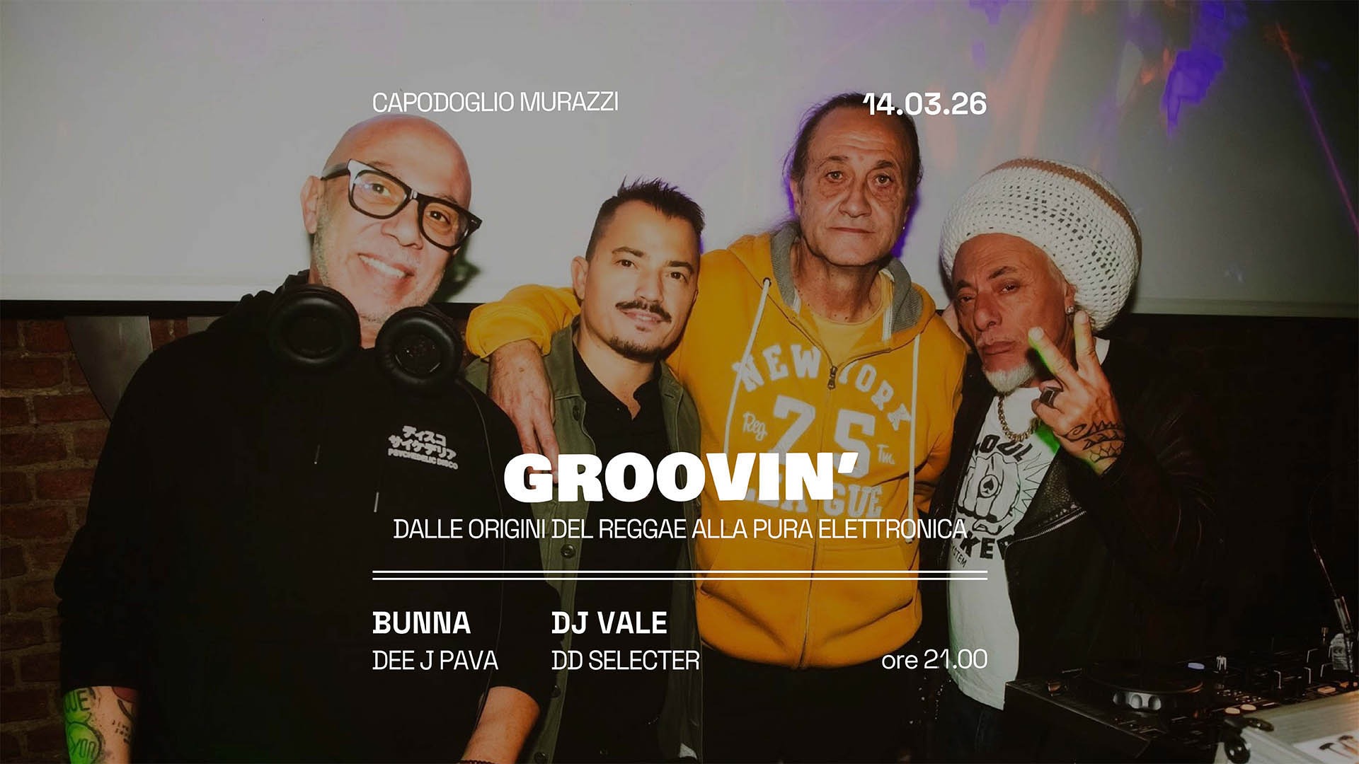 GROOVIN’ w/ Bunna, Dj Vale, Dee J Pava, DD Selecter image