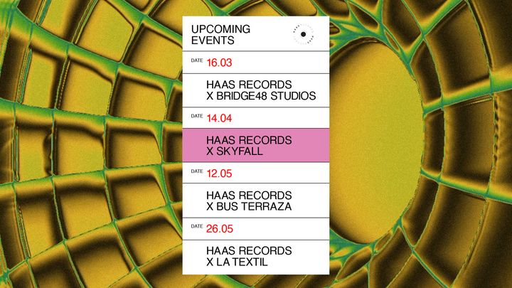Cover for event: HAAS Records X Skyfall
