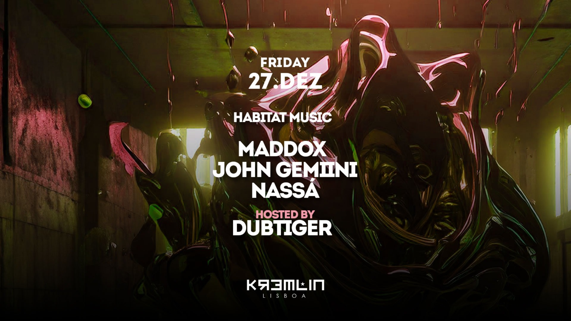 Habitat Music: Maddox, John Gemiini, Nassa - Hosted by Dub Tiger image
