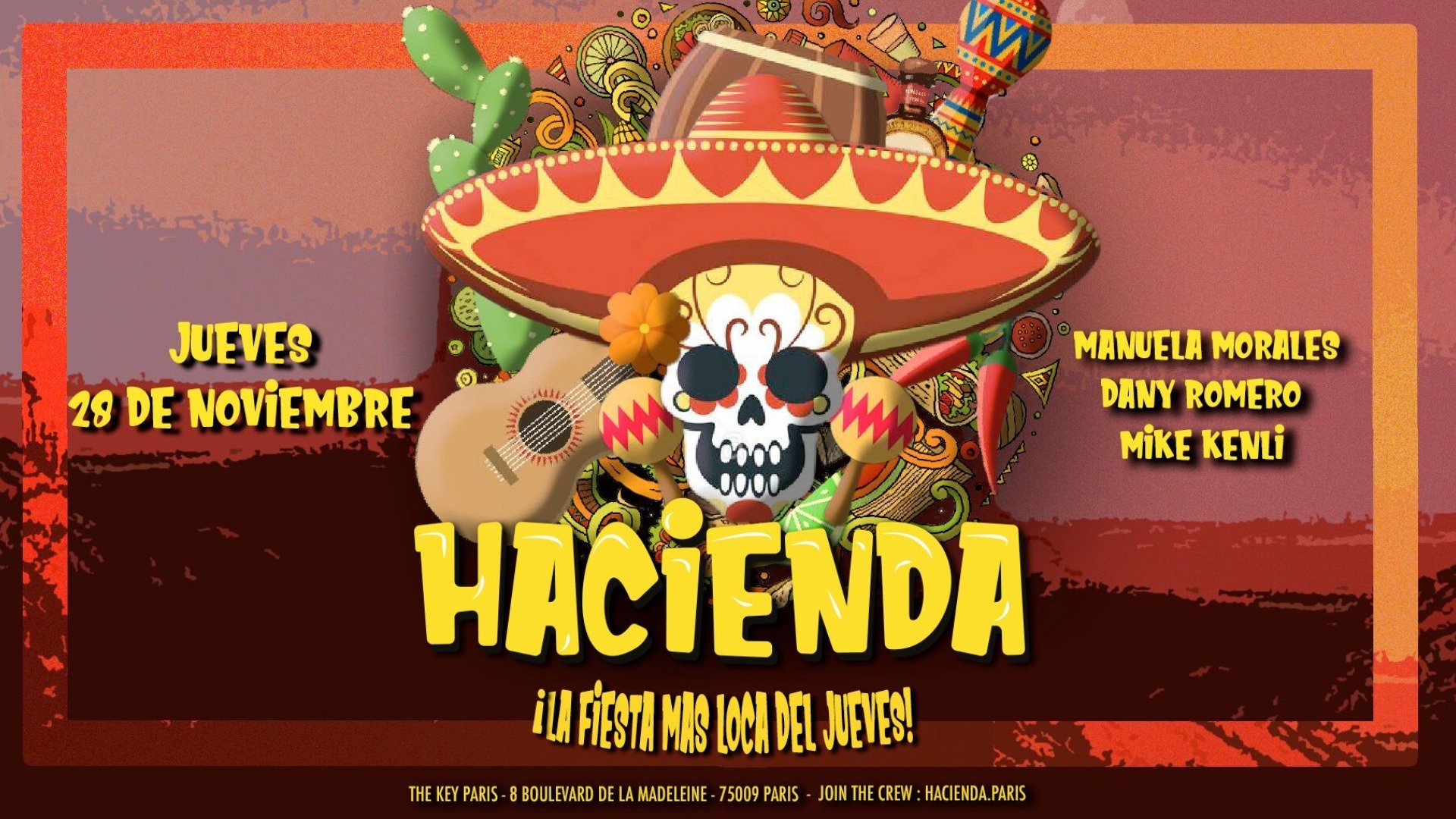 Hacienda ᚕ Jueves 28 de Noviembre ᚕ The Key Paris image