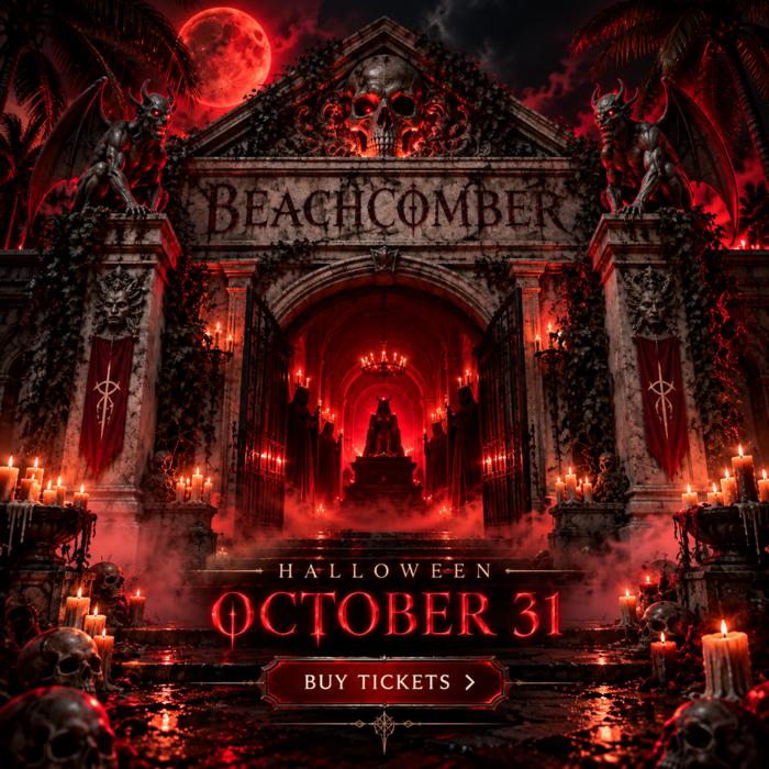 Cartel de HALLOWEEN en Beachcomber