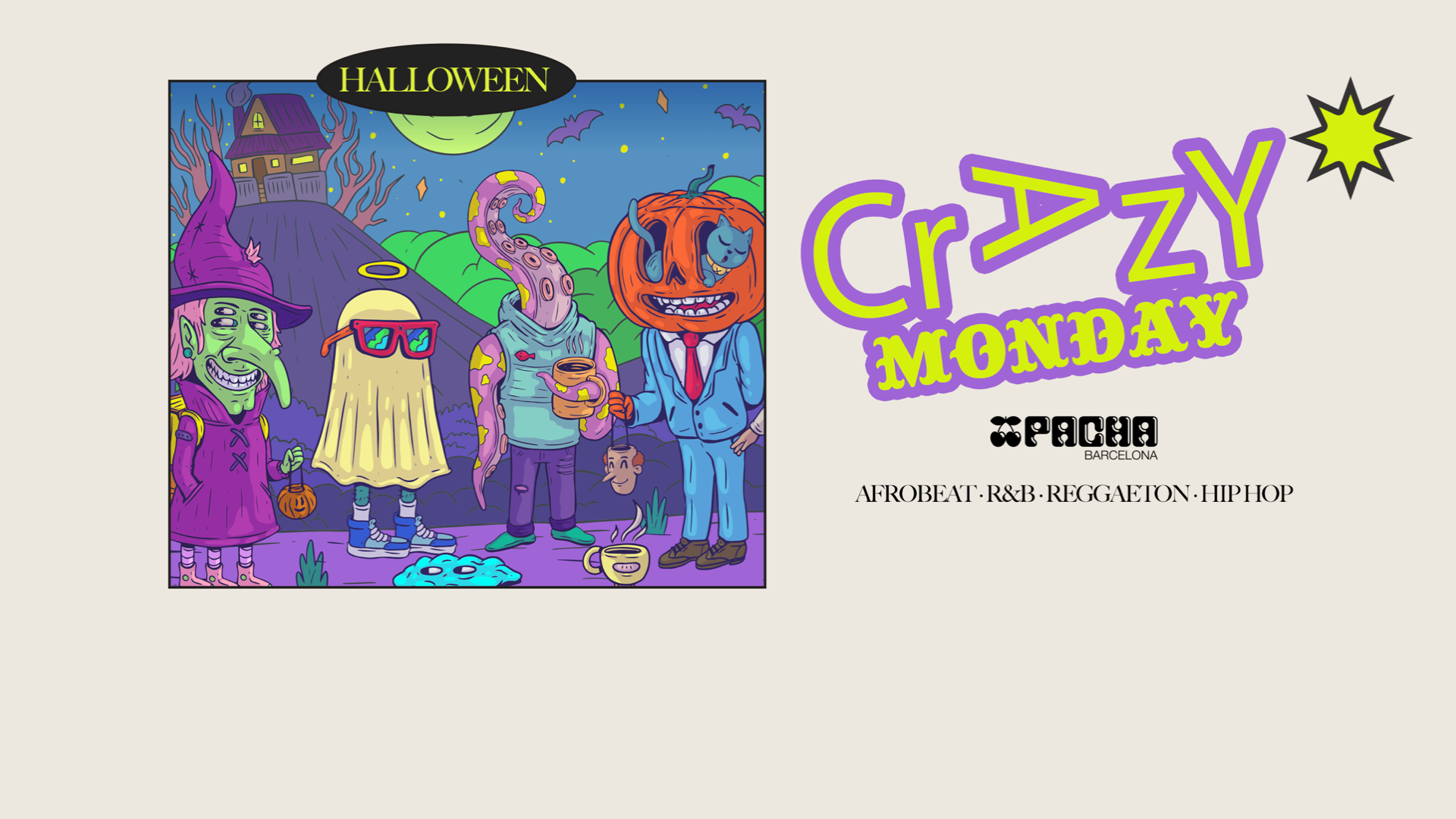 Halloween edition | CRAZY MONDAYS at Pacha Barcelona