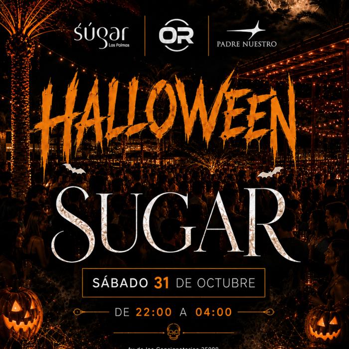 Cartel de Halloween en Sugar en Sugar Las Palmas