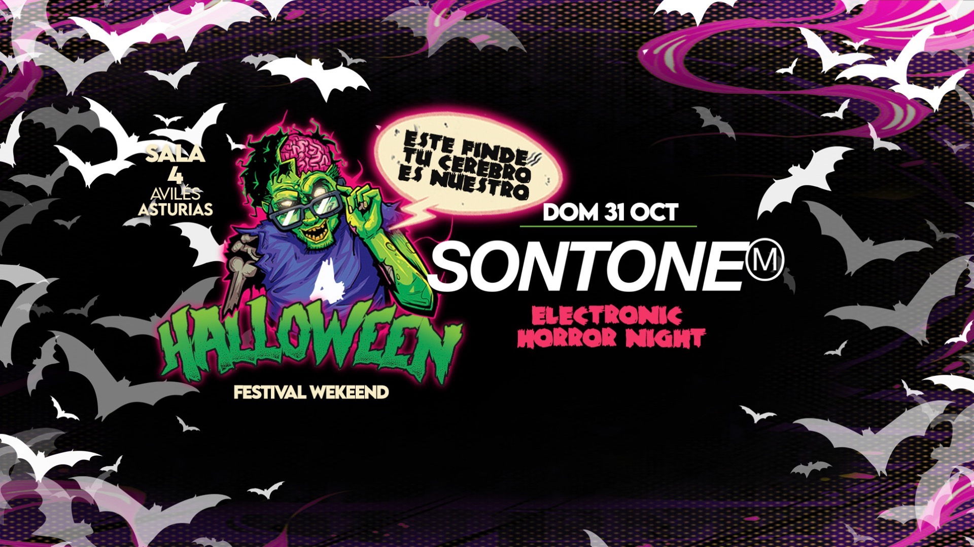 HALLOWEEN FEST WEEKEND-SONTONE!!! DOM 31 OCT