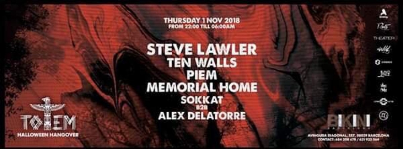 Halloween Hangover w/ Steve Lawler & Ten Walls LIVE image