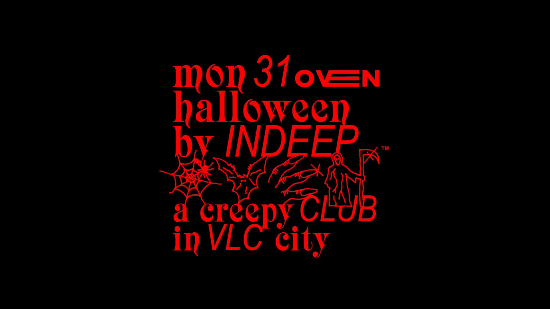 Halloween  INDEEP: DEPANACHI + PUJANTE + STRANGE BOY | BAR: BRU SOLER + MARDI image