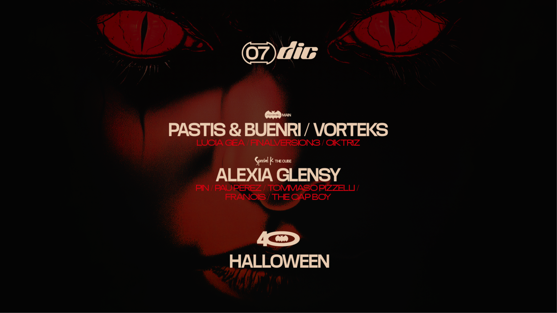 Halloween : Pastis & Buenri + Vorteks + Special-k w/ Alexia Gensly image