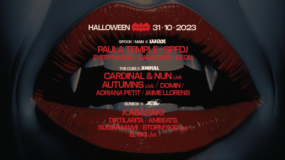 Cartel del evento HALLOWEEN (Paula Temple + SPFDJ) + Animal + KIKI