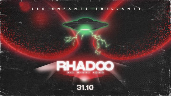 Cover for event: Hallowen at Les Enfants pres. Rhadoo