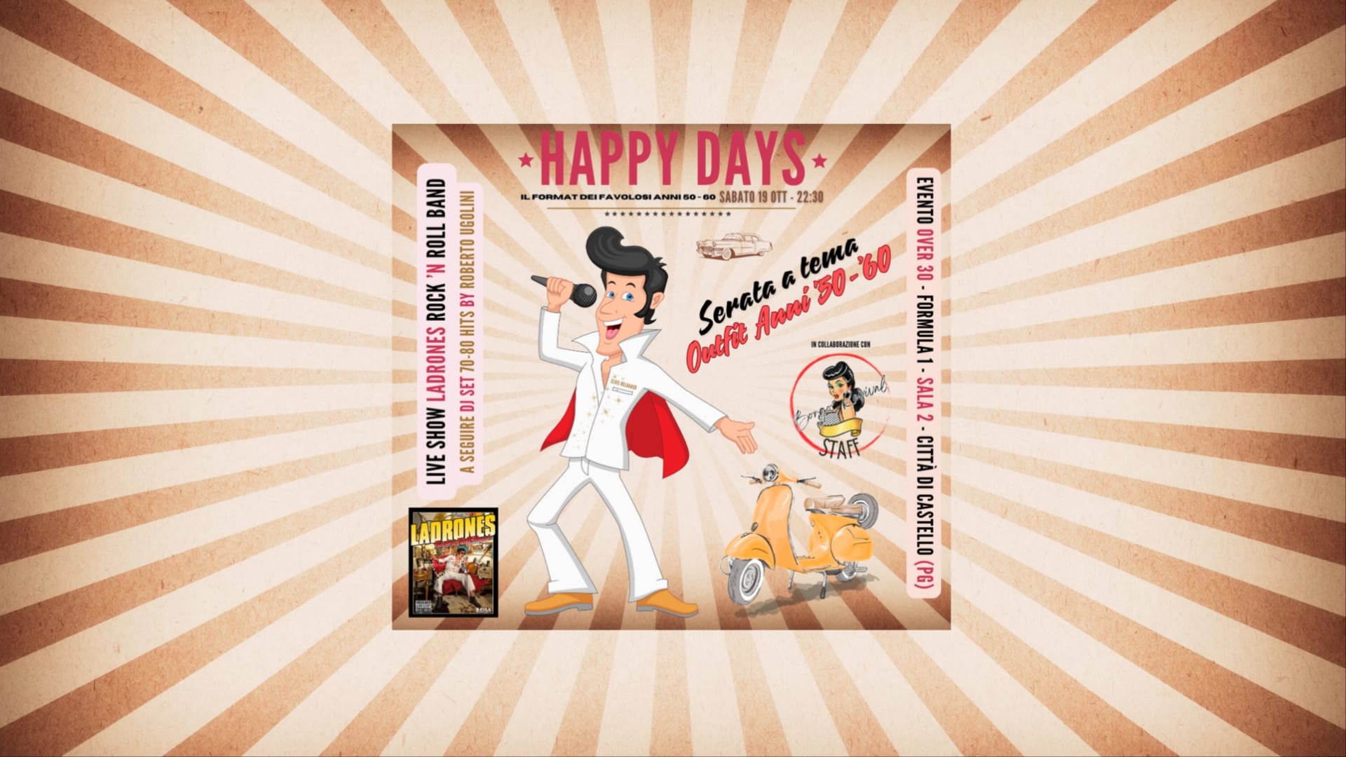 Happy Days! Viaggio nel Tempo: Festa a Tema Anni '50 & '60!