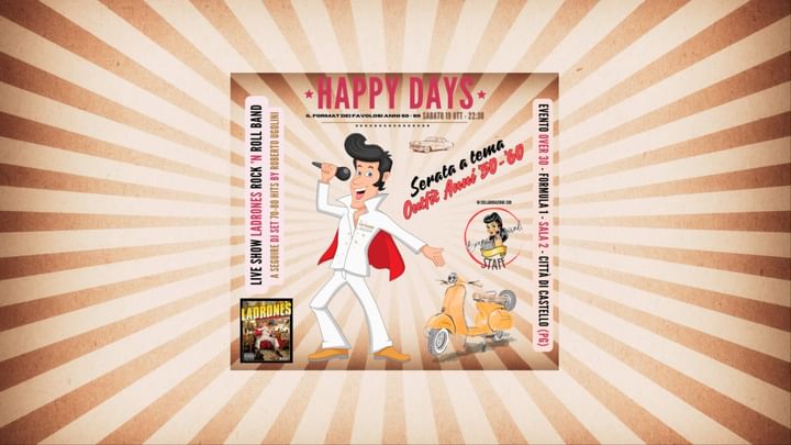 Cover for event: Happy Days! Viaggio nel Tempo: Festa a Tema Anni '50 & '60!