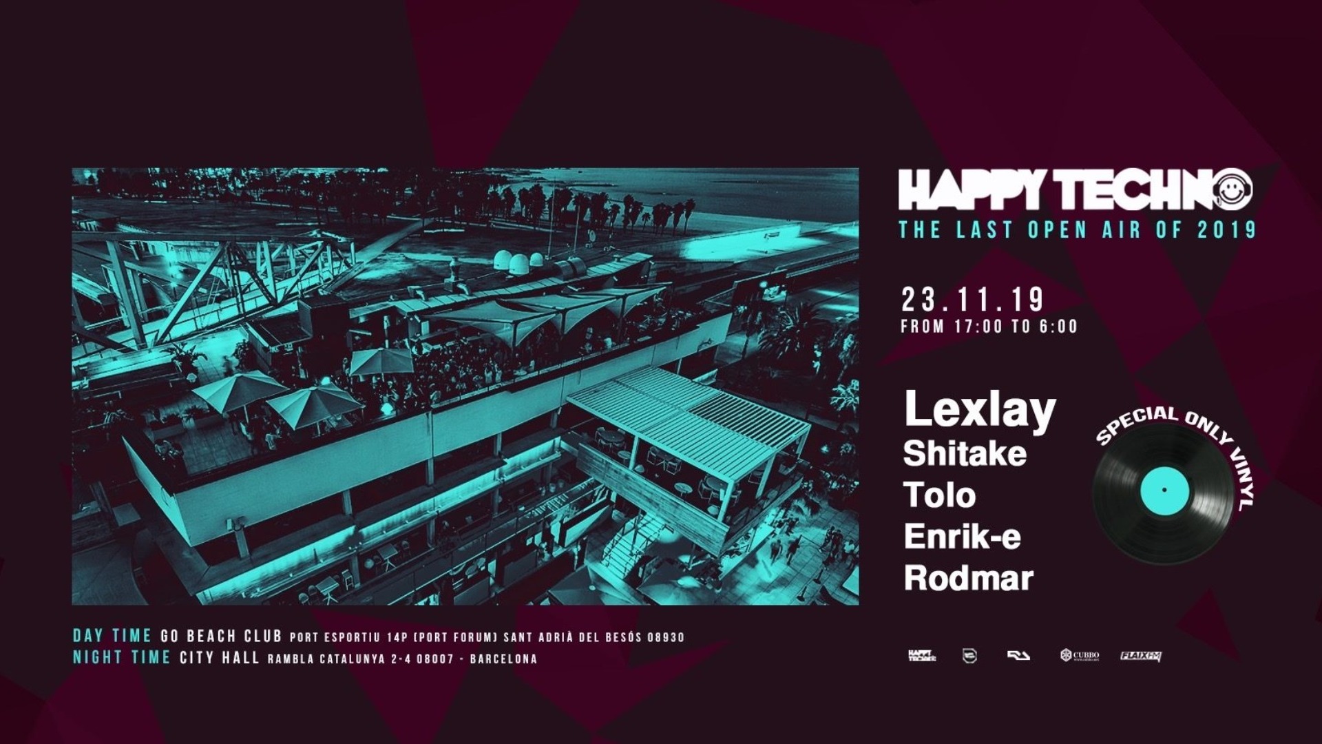 Happy Techno 12h Festival Closing Party + After City Hall BCN image