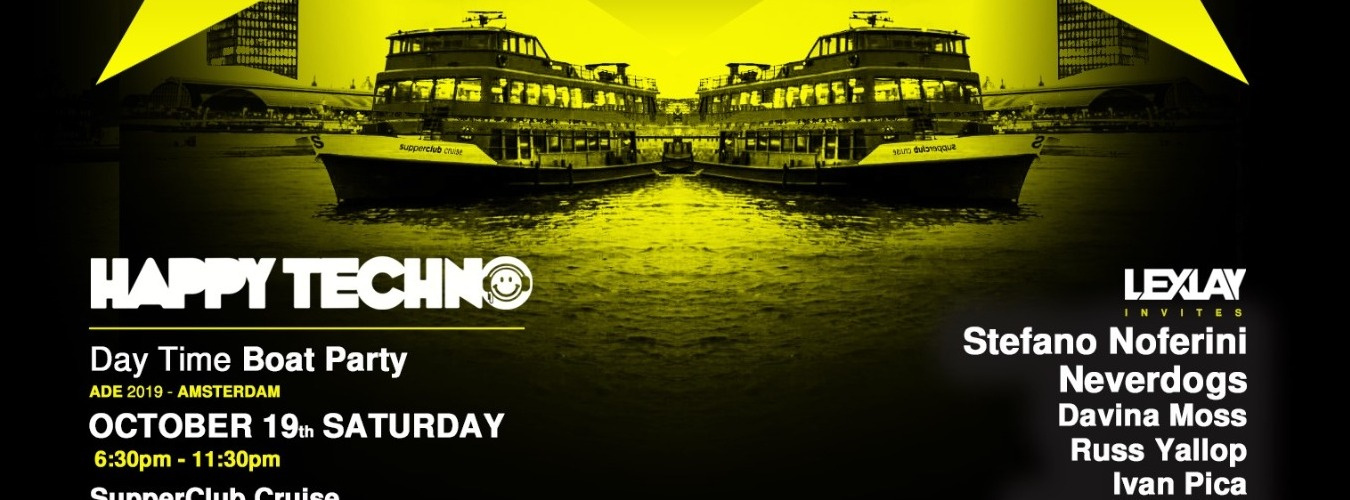 Happy Techno ADE - Daytime Boat Party image