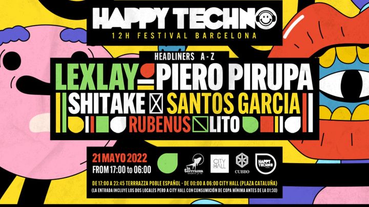 Cover for event: Happy Techno Barcelona 12h Festival! + Descuento especial para City Hall
