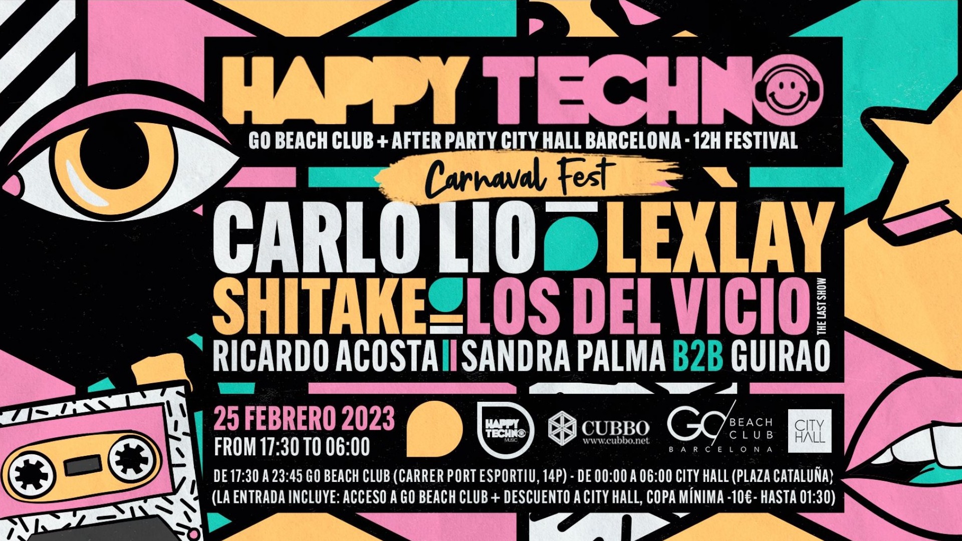 Happy Techno at Go Beach Barcelona “Carnaval Fest" image