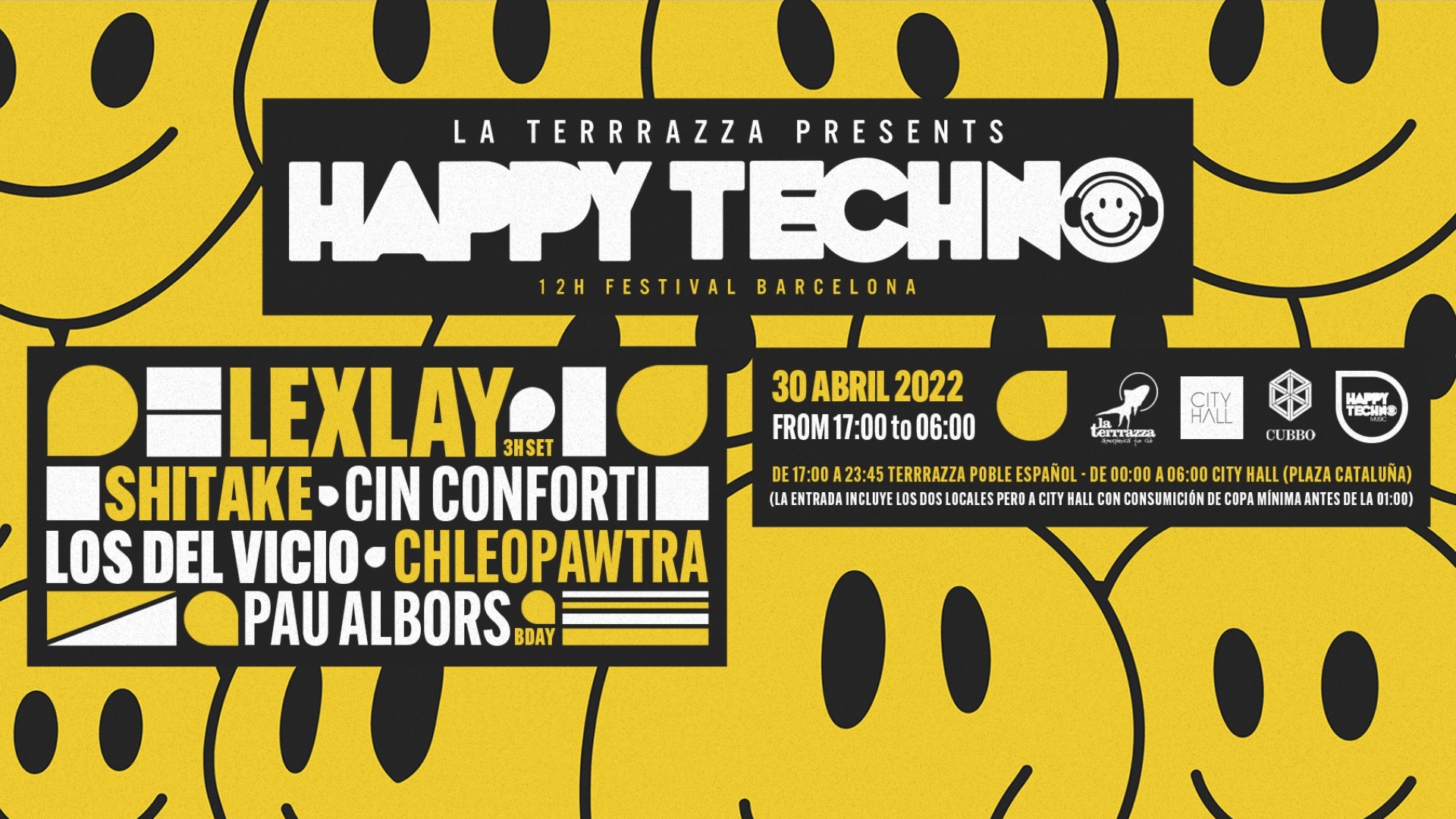 HAPPYTECHNO BARCELONA 12H FESTIVAL! image